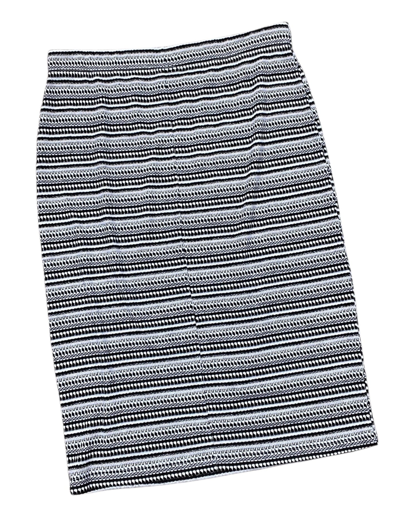 Skirt Midi By Bobeau In Black & Gold, Size:L