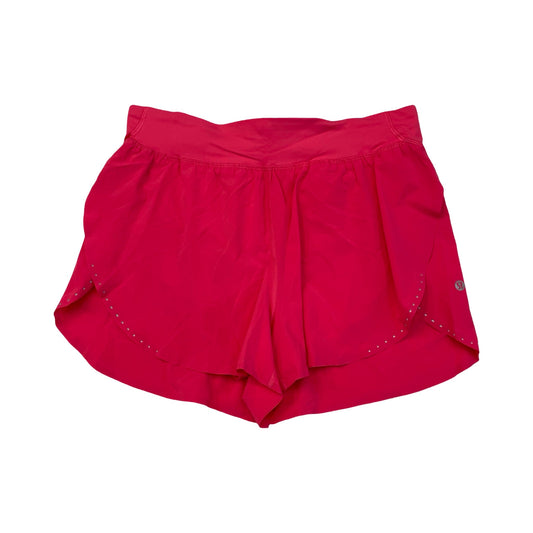 Athletic Shorts By Lululemon In Pink, Size:8