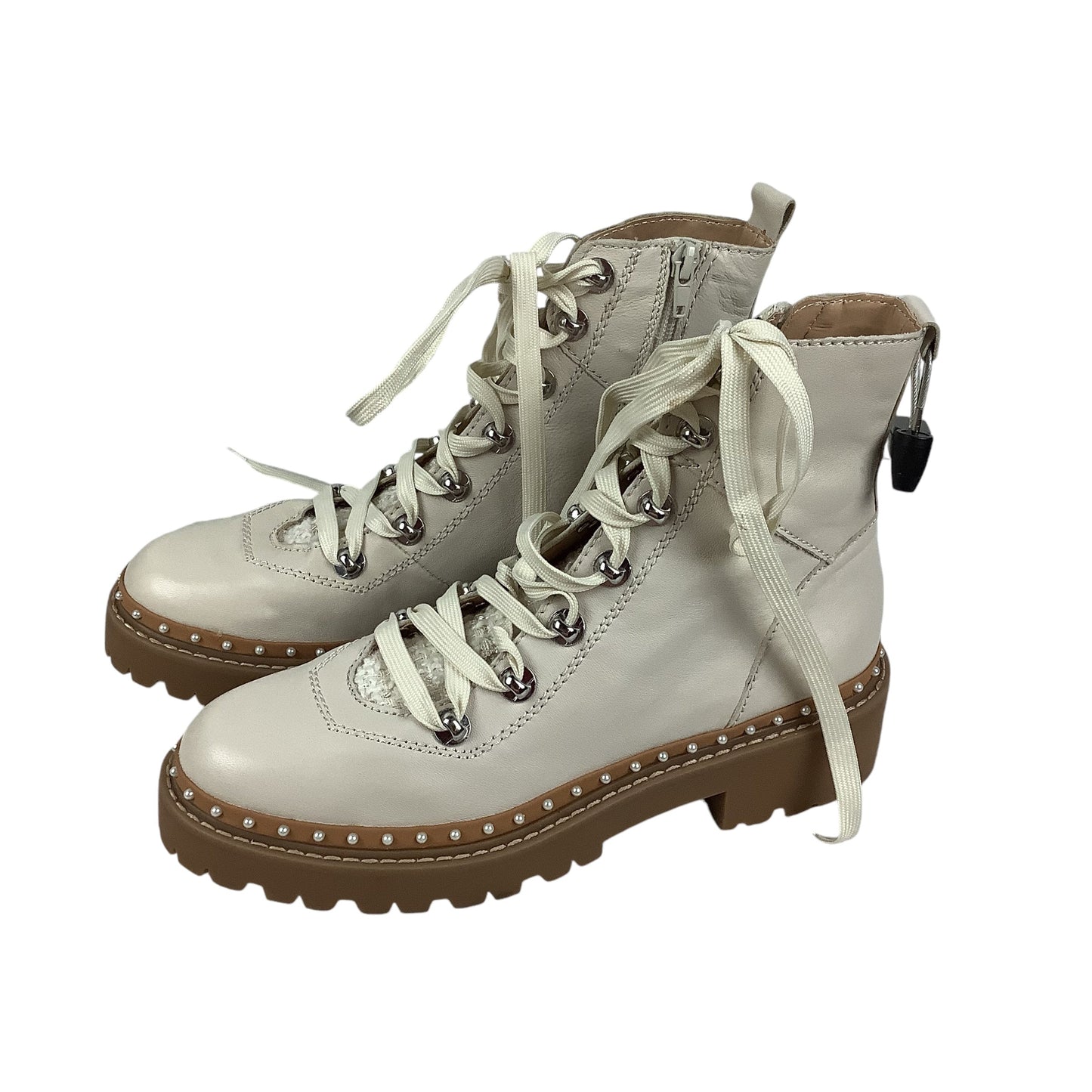 Boots Combat By Steve Madden In Cream, Size: 8.5