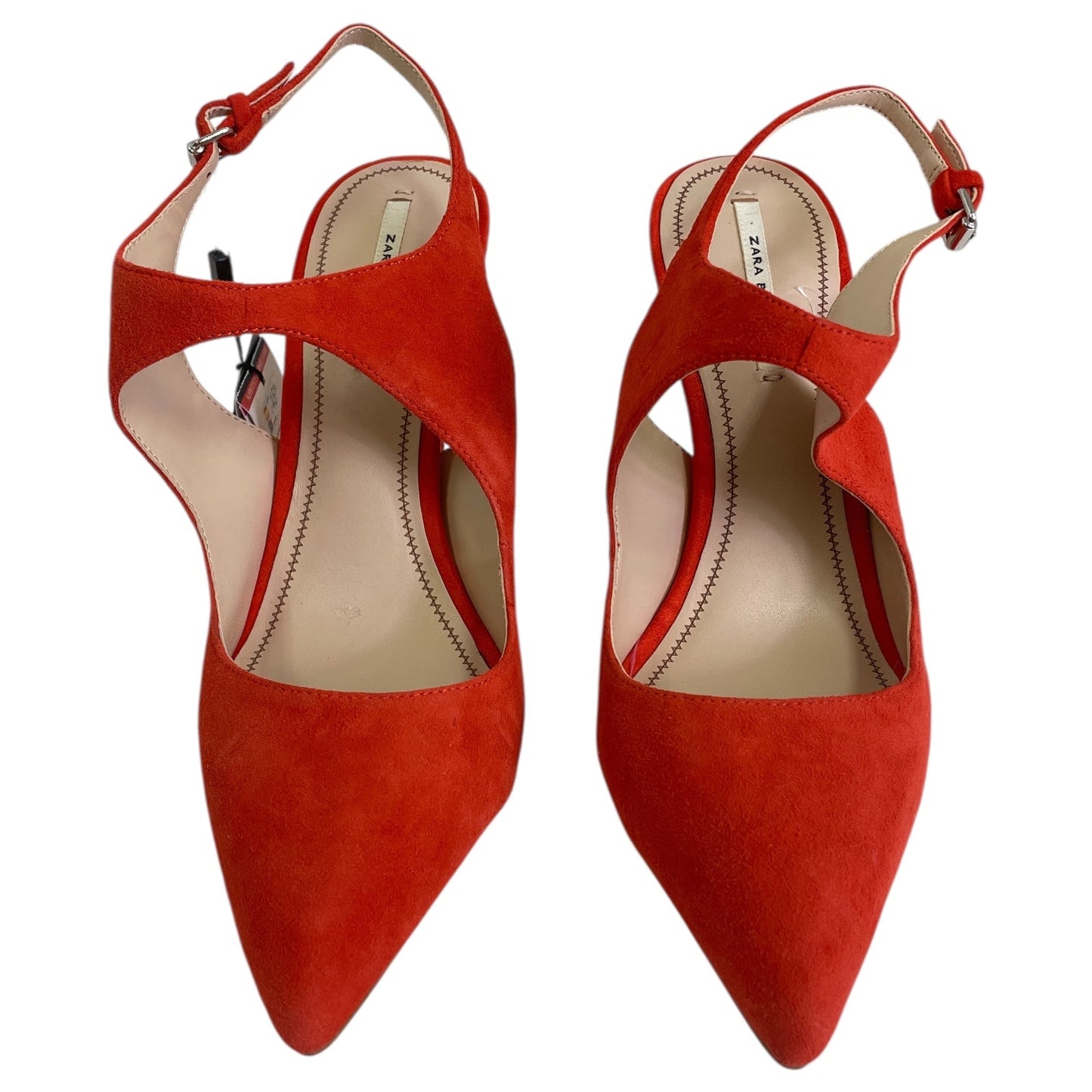 SHOES HEELS STILETTO by ZARA BASIC In ORANGE, Size: 6