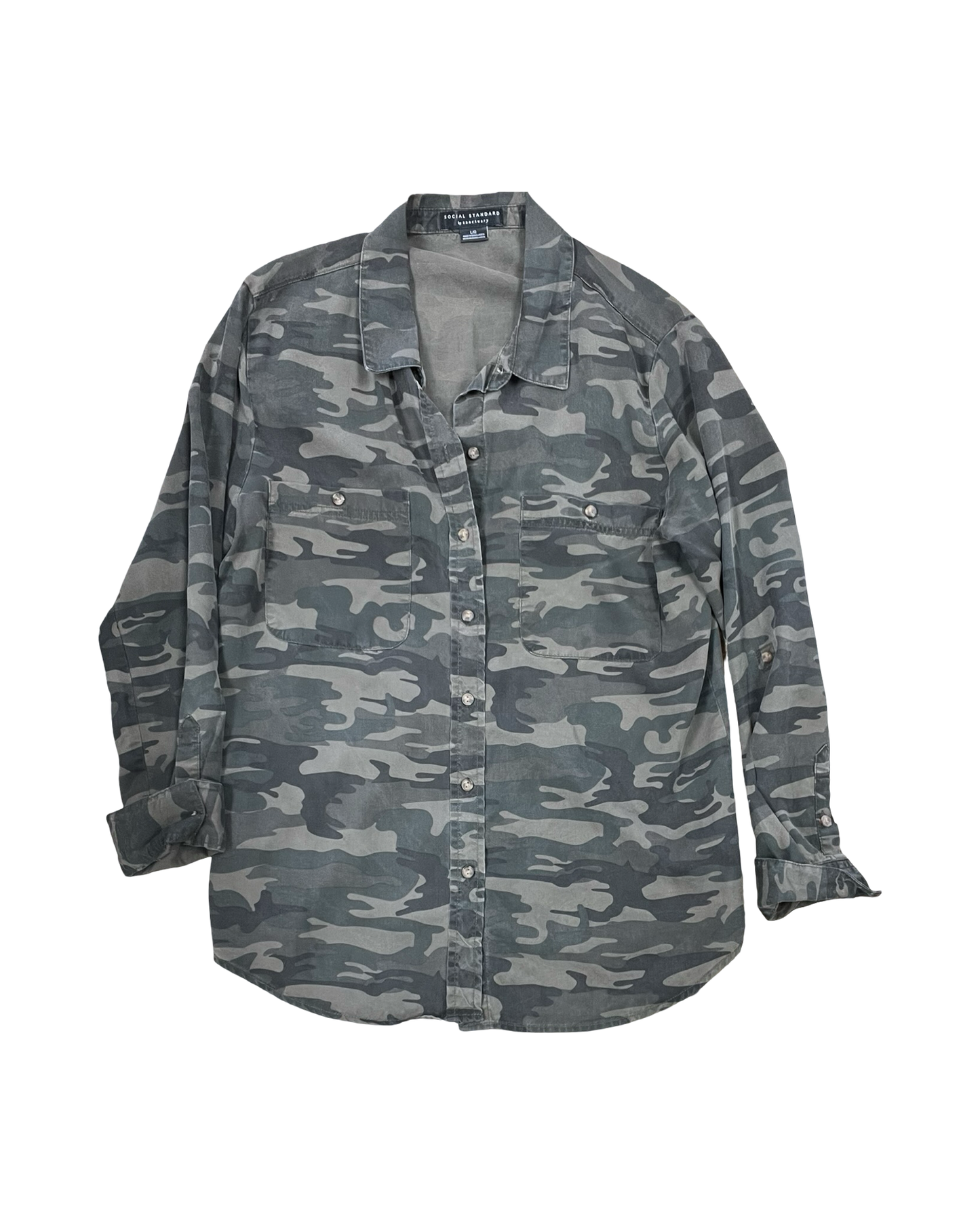 Top Ls By Social Standard By Sanctuary In Camouflage Print, Size:L
