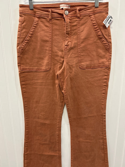 Jeans Boot Cut By Knox Rose In Orange Denim, Size:10