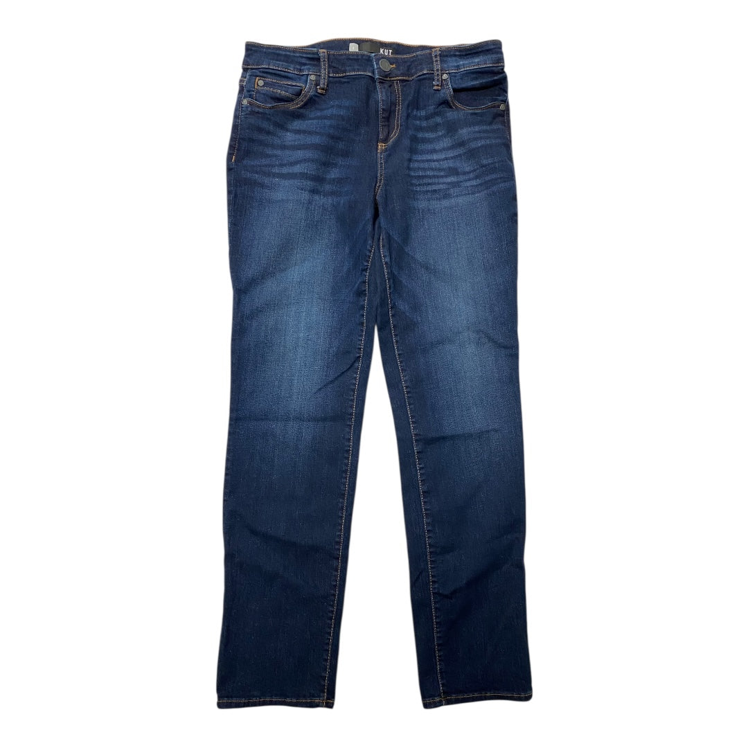 Jeans Skinny By Kut In Blue Denim, Size:8