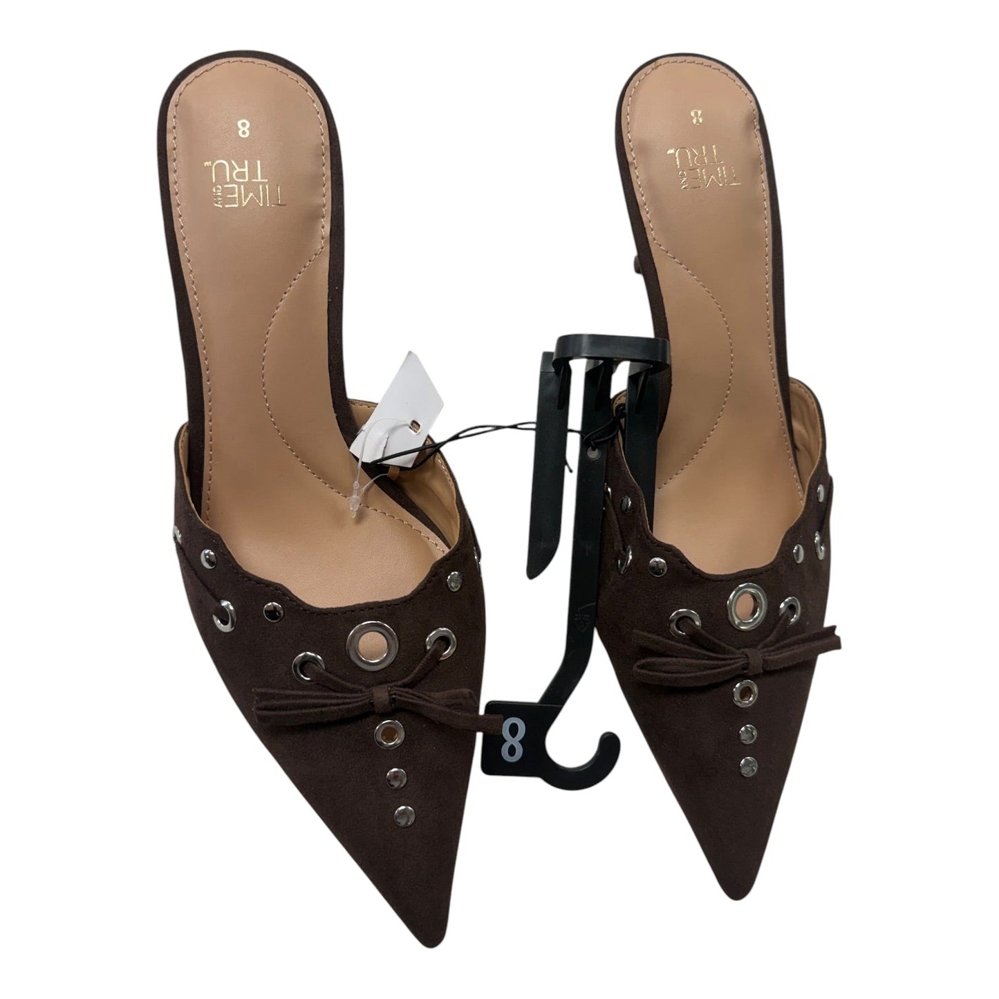 Shoes Heels Kitten By Time And Tru In Brown, Size:8
