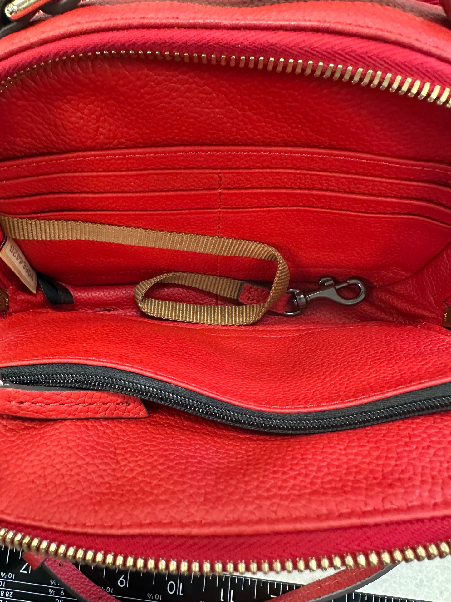 Crossbody Designer By Dooney And Bourke In Red, Size:Small