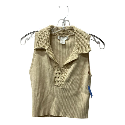 Top Sleeveless By Caroline constas In Tan, Size:S