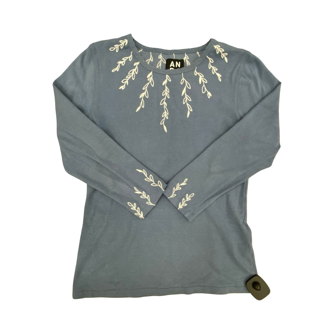 Top Ls By Alp N Rock In Blue & White, Size:S