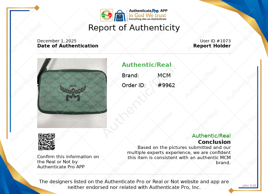 Crossbody Luxury Designer By Mcm In Green, Size:Medium