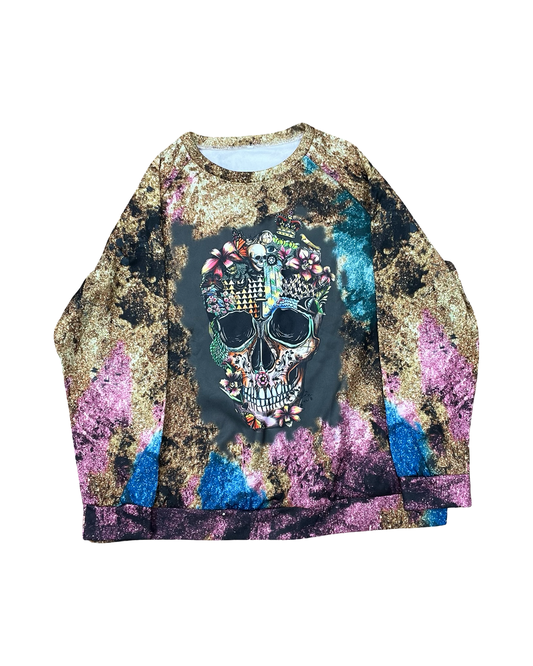 Sweatshirt Crewneck By Clothes Mentor In Multi, Size:2X