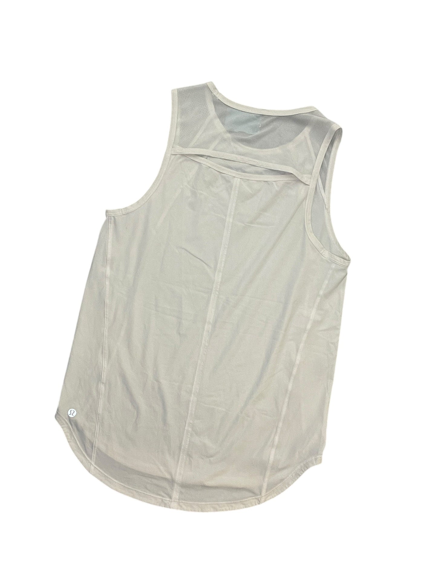 Athletic Tank Top By Lululemon In White, Size:S