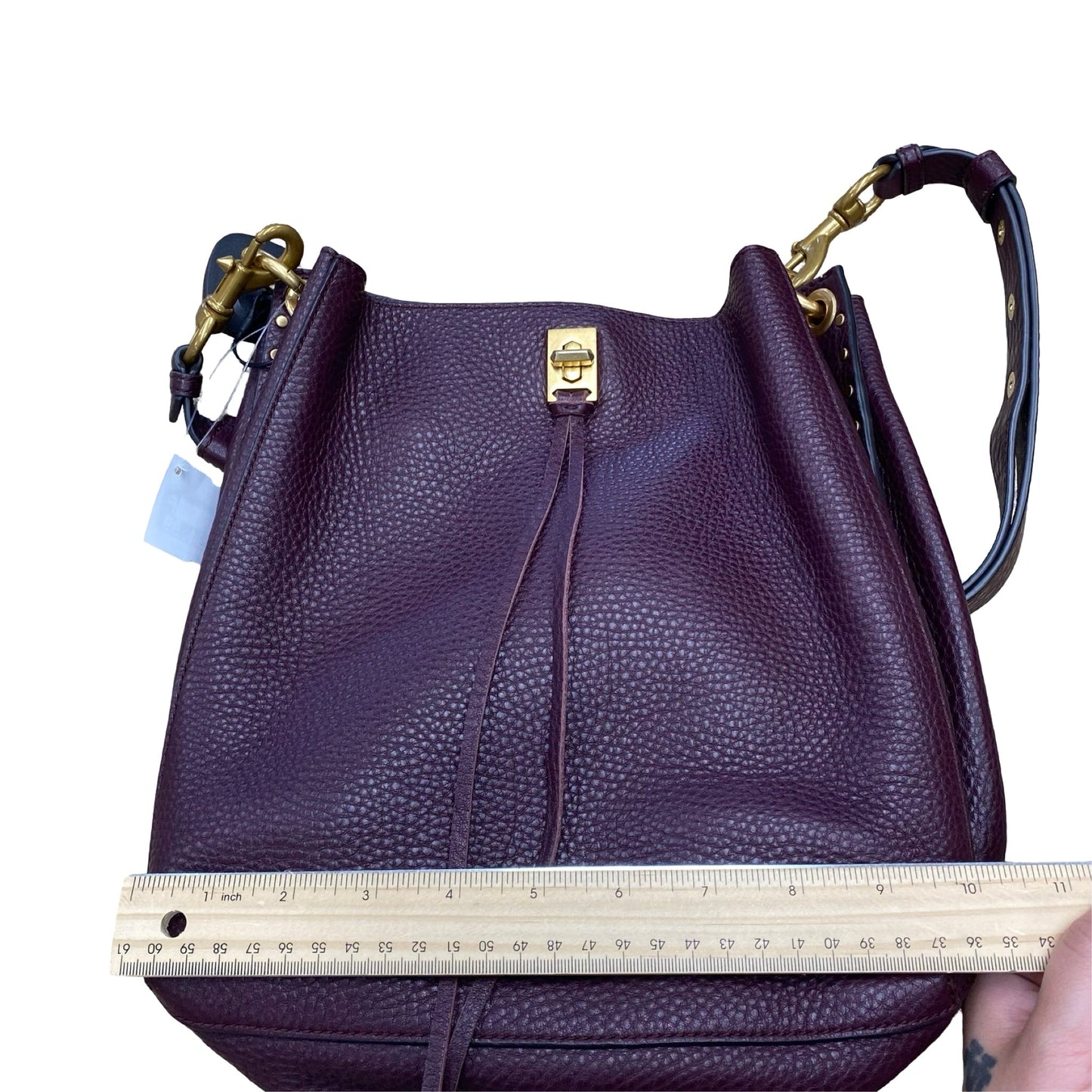 Handbag Designer By Rebecca Minkoff In Purple, Size:Medium