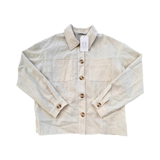 Jacket/Blazer By Staccato In Tan, Size:M