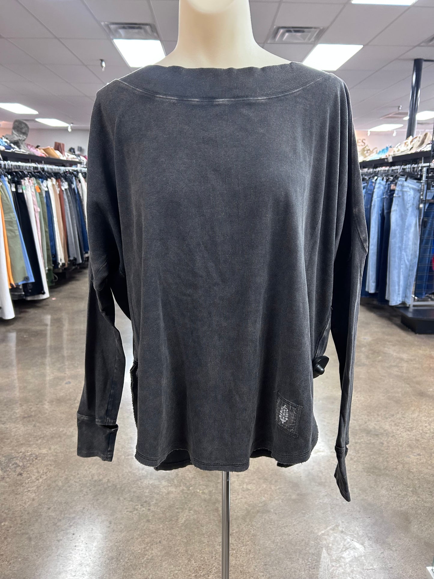 Top Ls By Free People In Grey, Size:Xs