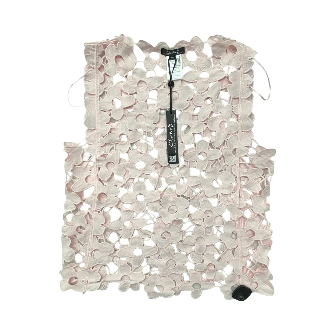 Top Sleeveless By Charlie B In Pink, Size:M