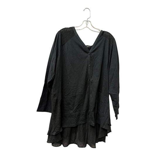 Cardigan By Logo In Black, Size:2X