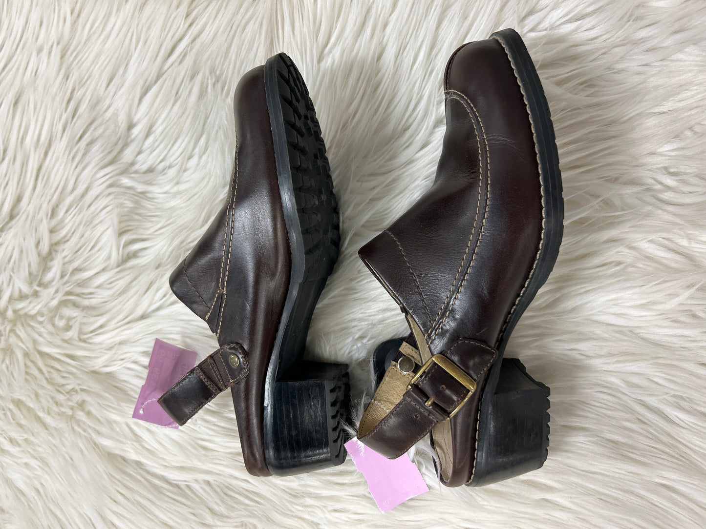 Shoes Heels Block By Cmb In Brown, Size:8