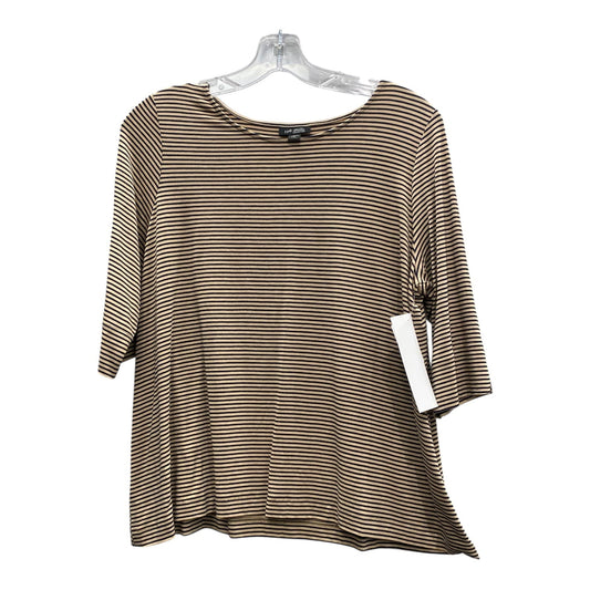 Top Ss By J. Jill In Black & Tan, Size:Mp