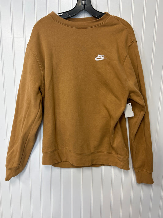 Sweatshirt Crewneck By Nike Apparel In Orange, Size:M