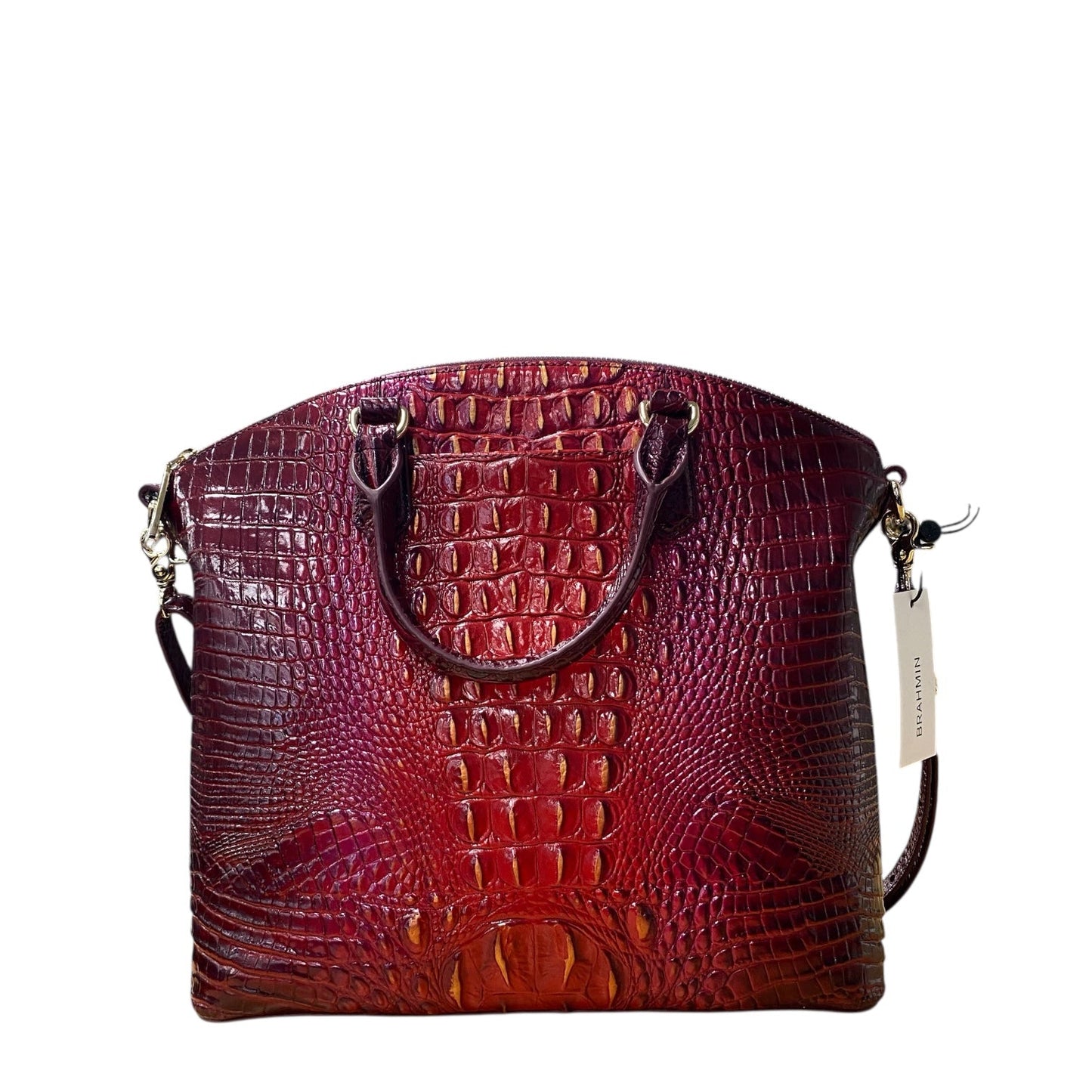 Handbag Designer By Brahmin In Red, Size:Large