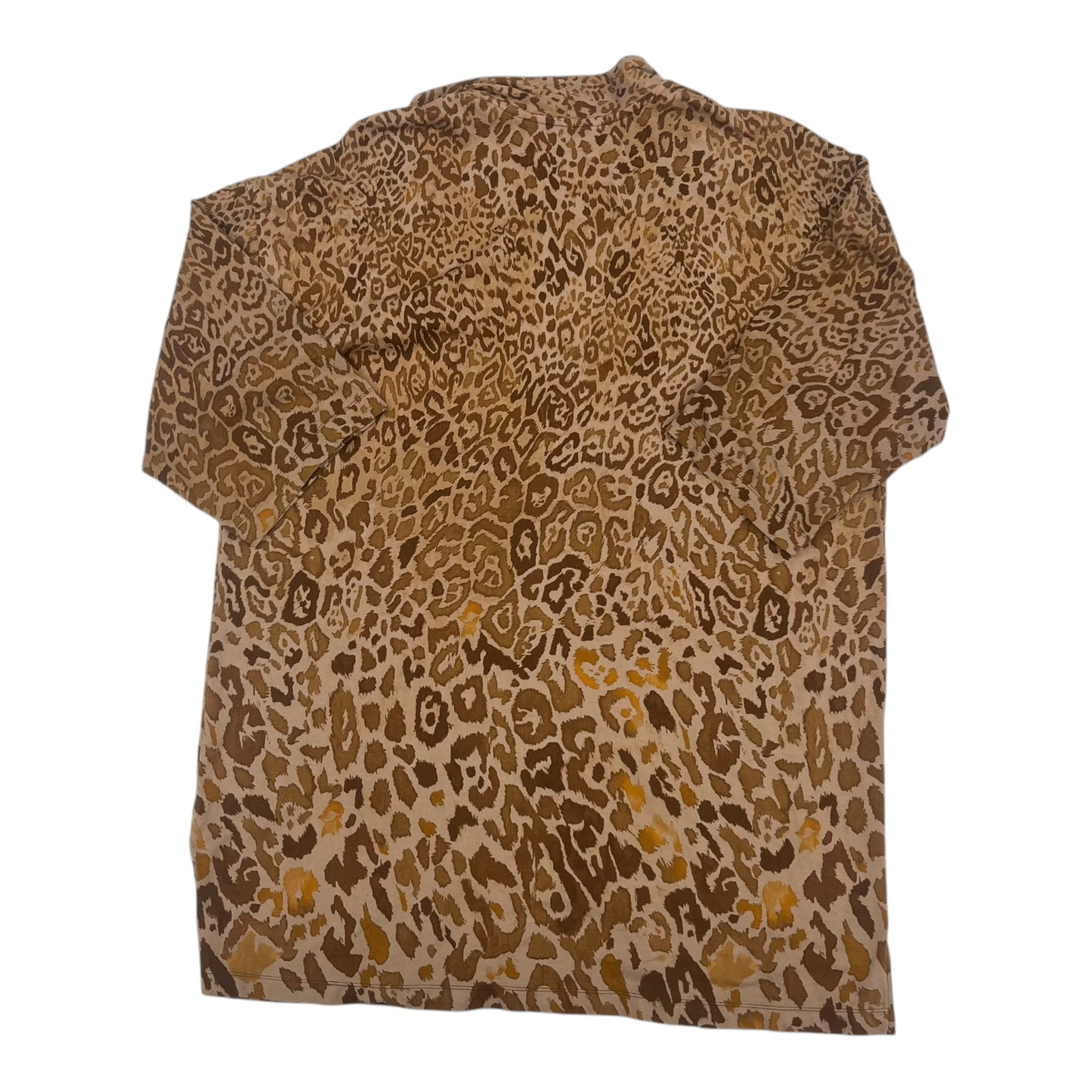 Cardigan By Isaac Mizrahi Live Qvc In Animal Print, Size:Xl