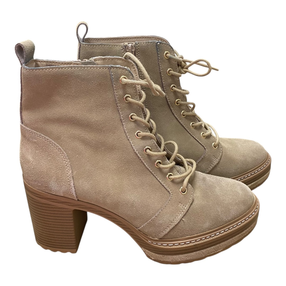 Boots Ankle Heels By Steve Madden In Brown, Size:10