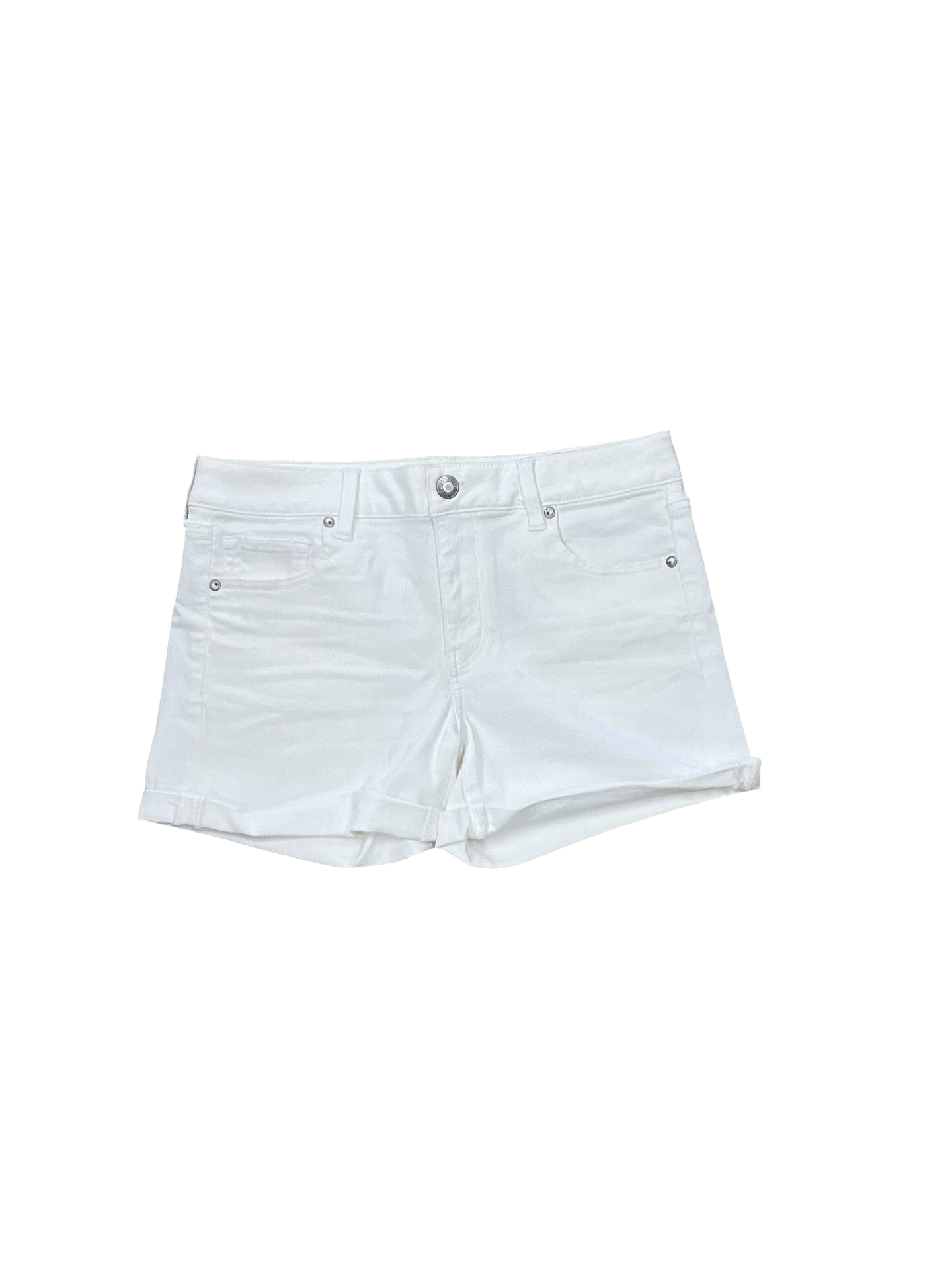 Shorts By American Eagle In White Denim, Size:12