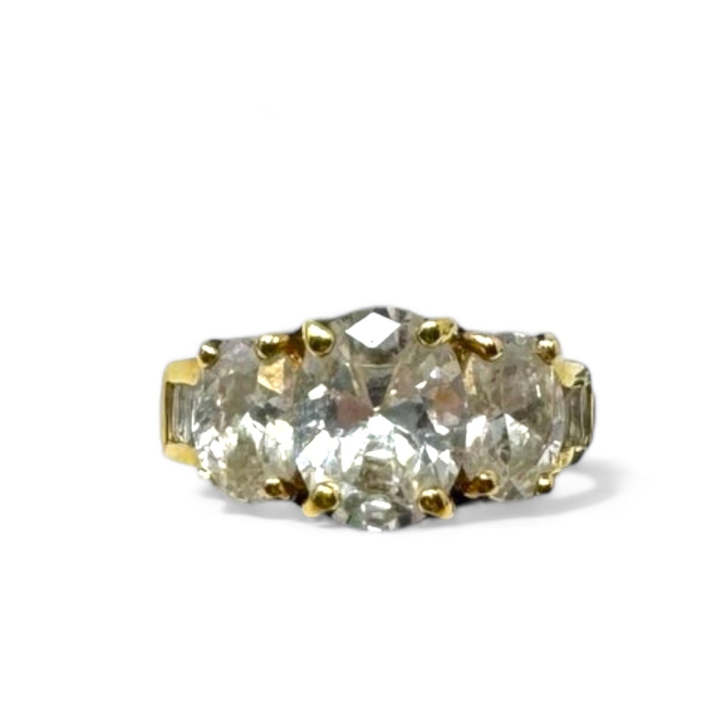 3 Stone CZ Ring Unbranded