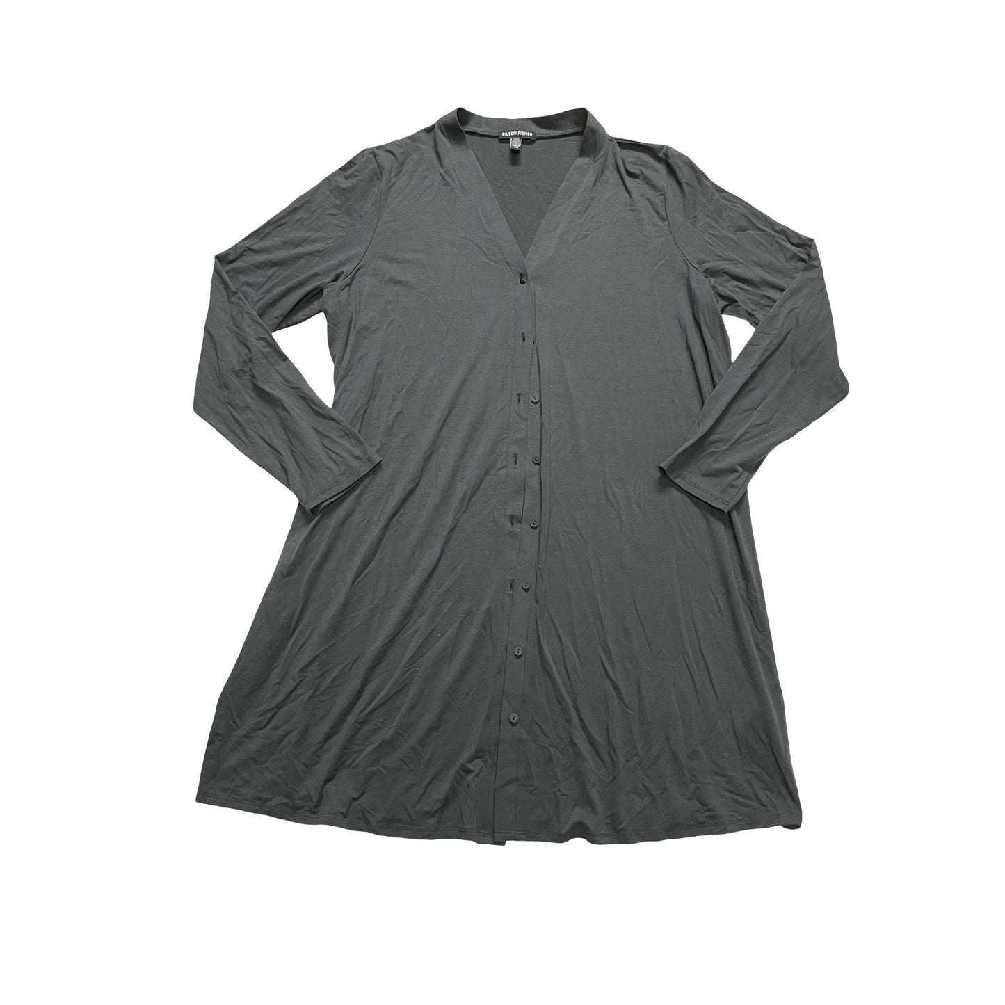 Dress Designer By Eileen Fisher In Grey, Size:L