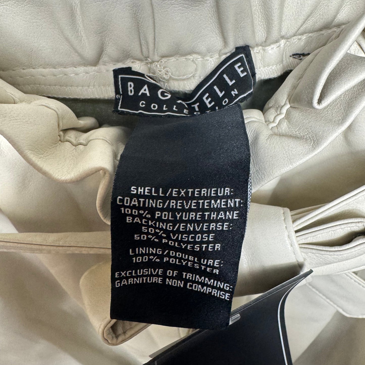 Faux Leather Pants Other By Bagatelle In Cream, Size: S