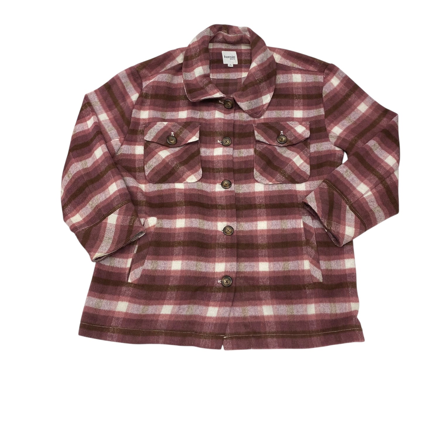 Jacket Shirt By Kensie In Multi, Size:L