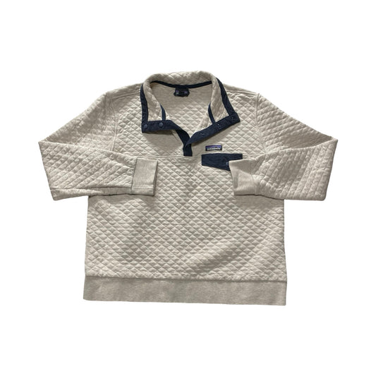Sweatshirt Collar By Patagonia In Blue & Tan, Size:Xl
