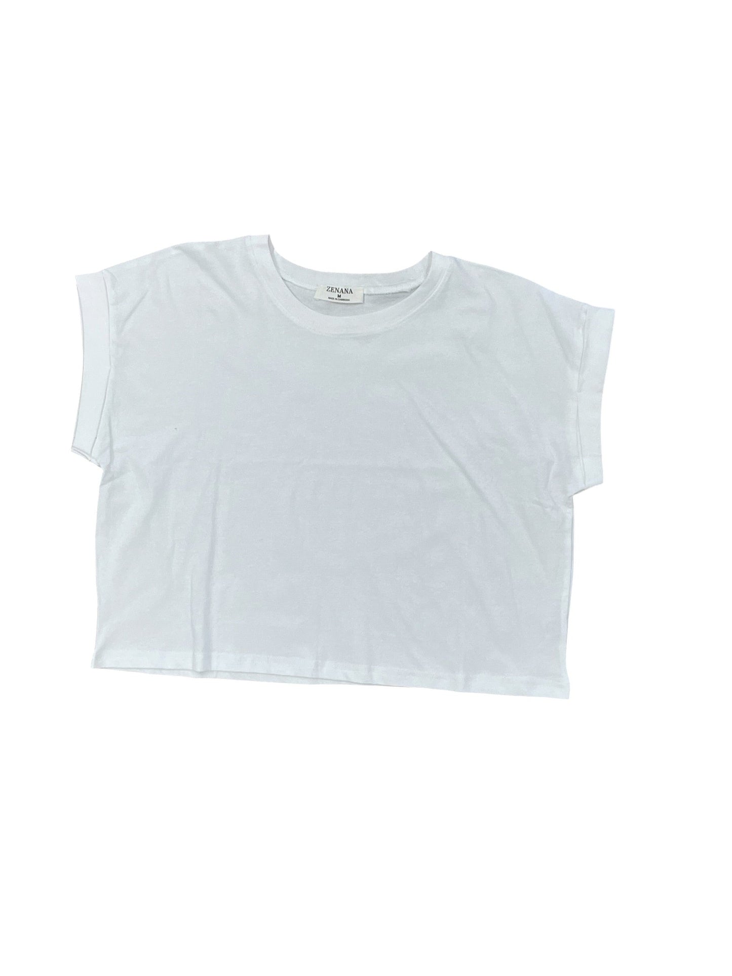 Top Ss By Zenana In White, Size:M