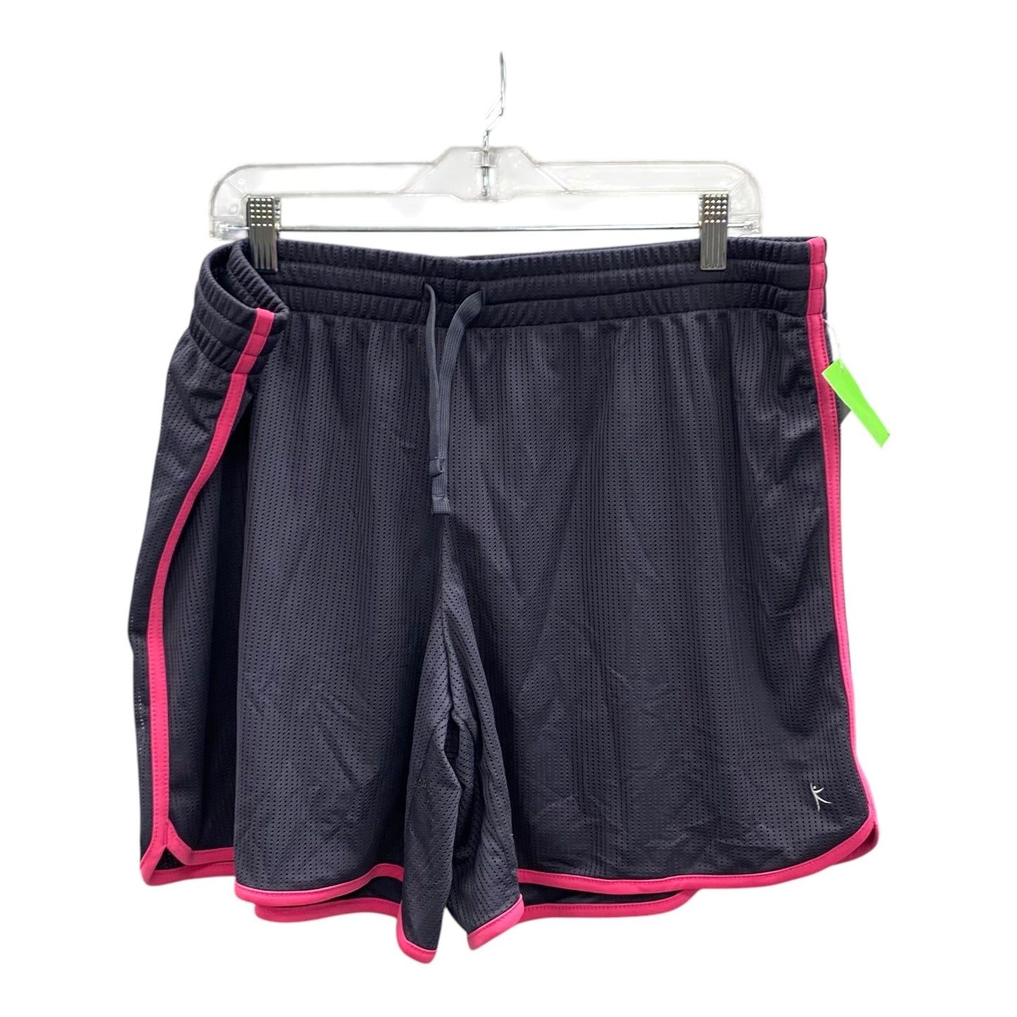 Athletic Shorts By Danskin In Grey & Pink, Size:Xl
