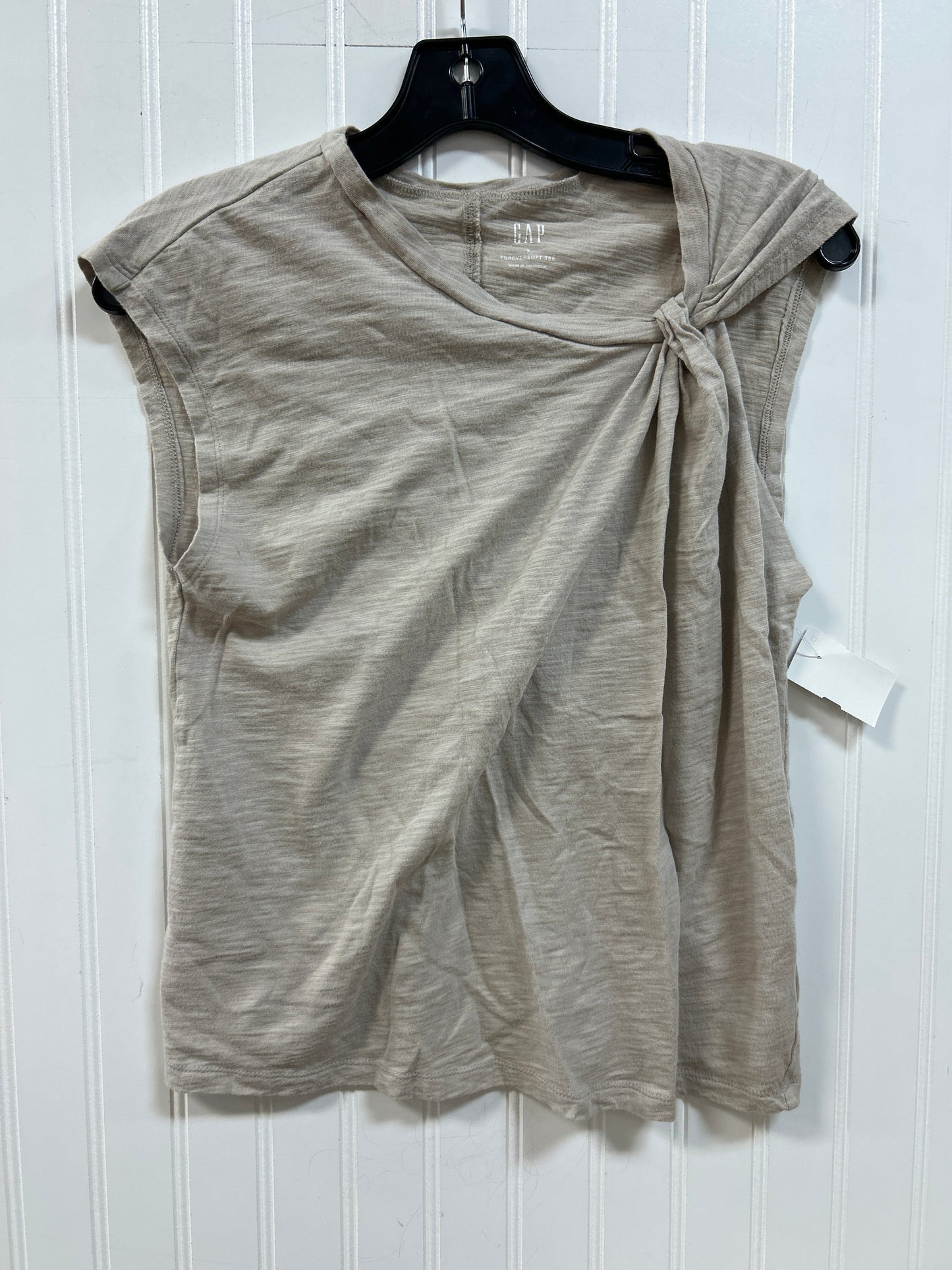 Top Sleeveless By Gap In Tan, Size:S