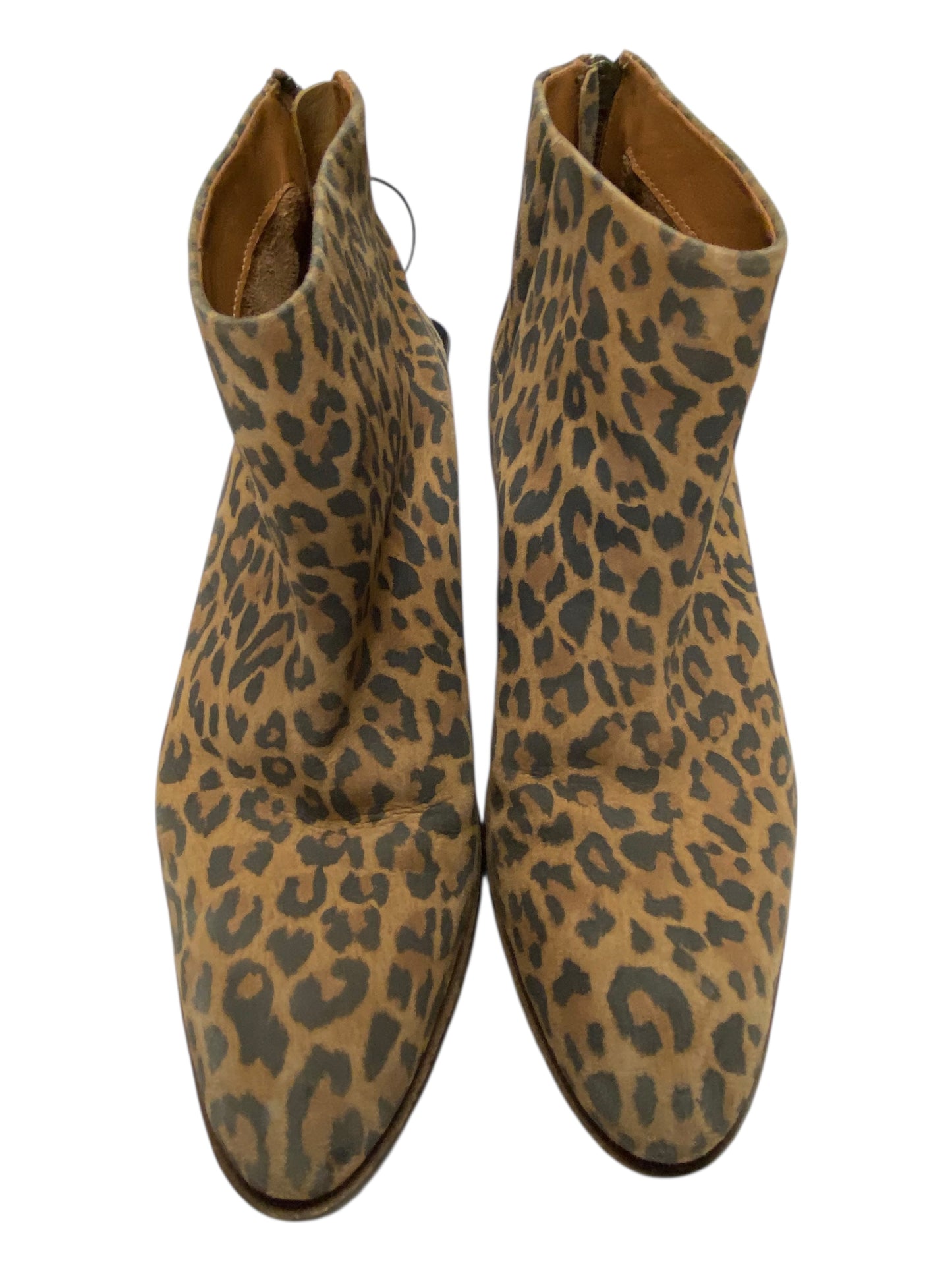 Boots Ankle Heels By Seychelles In Animal Print, Size:8