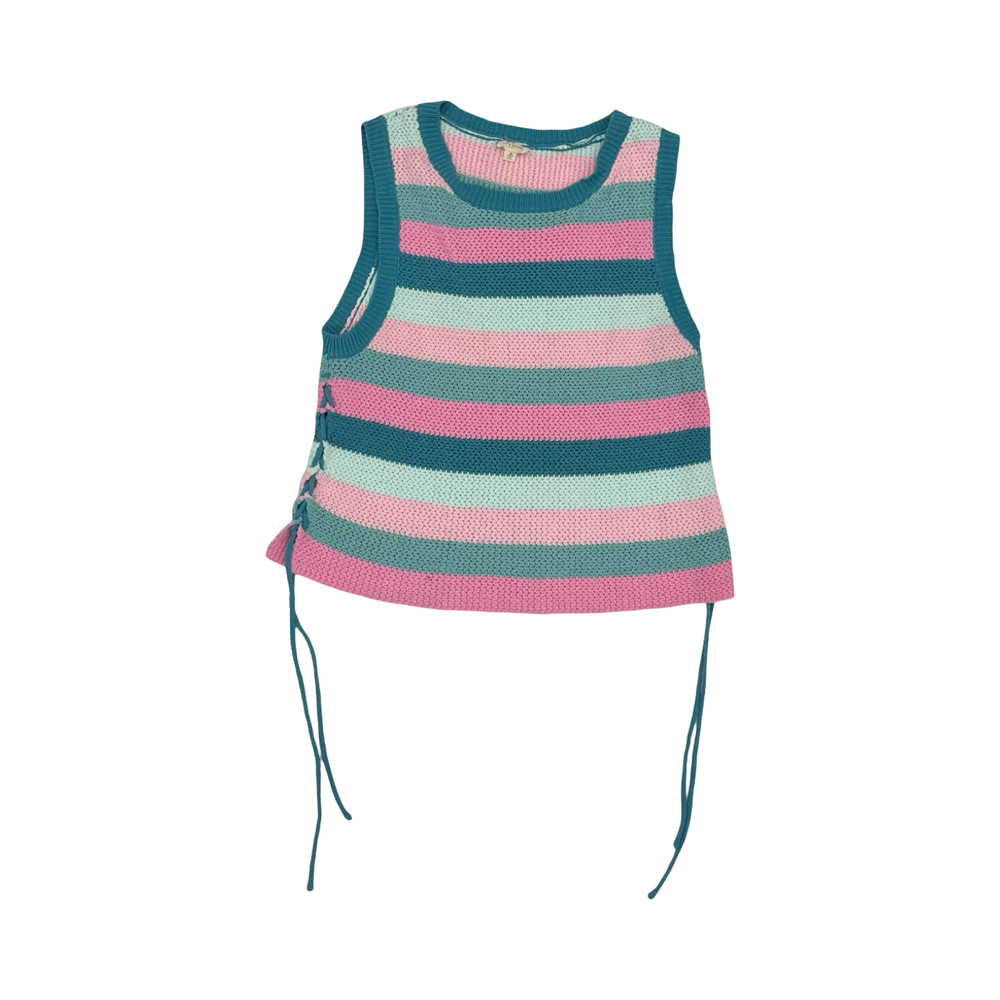 Sweater Ss By Hem & Thread In Blue & Pink, Size:M