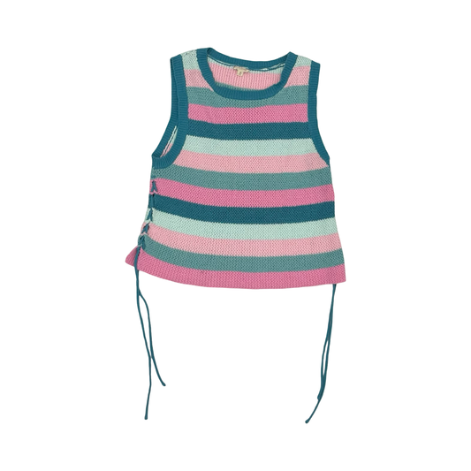 Sweater Ss By Hem & Thread In Blue & Pink, Size:M