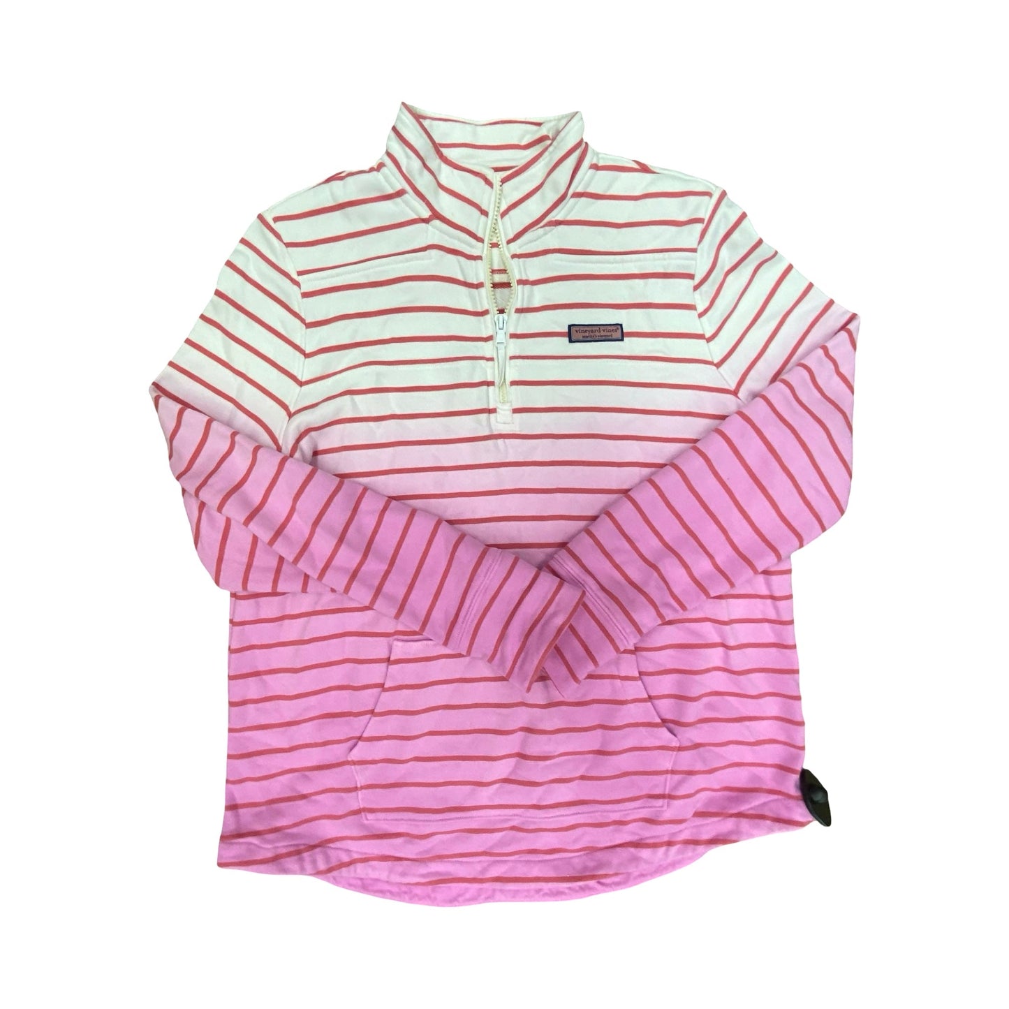 Sweatshirt Collar By Vineyard Vines In Striped Pattern, Size:M
