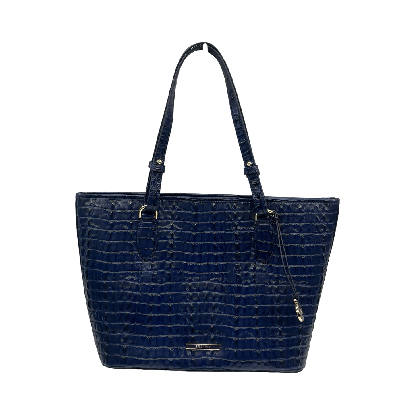 Handbag Designer By Brahmin In Blue, Size:Medium