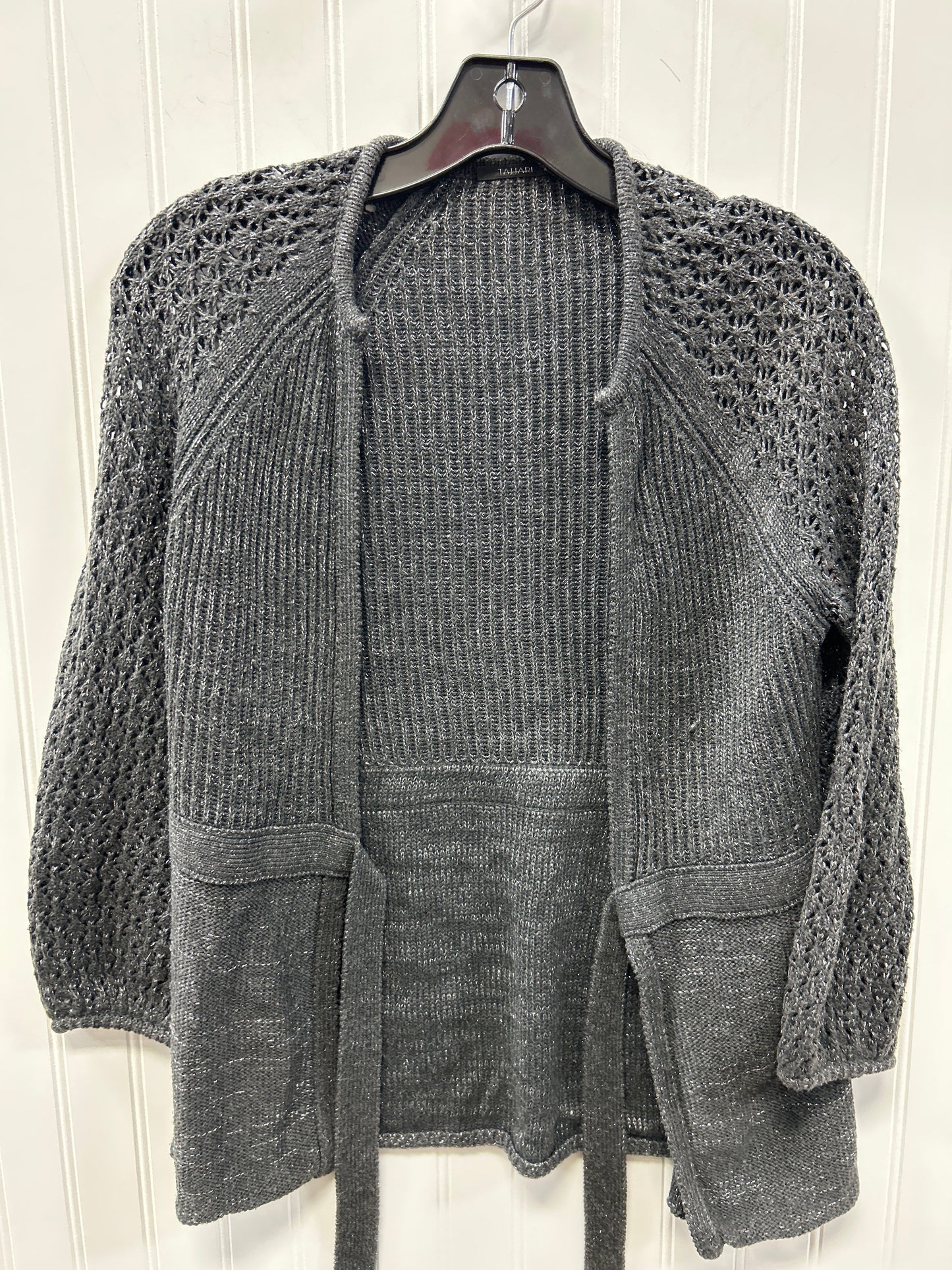 Cardigan By Tahari In Grey, Size:S