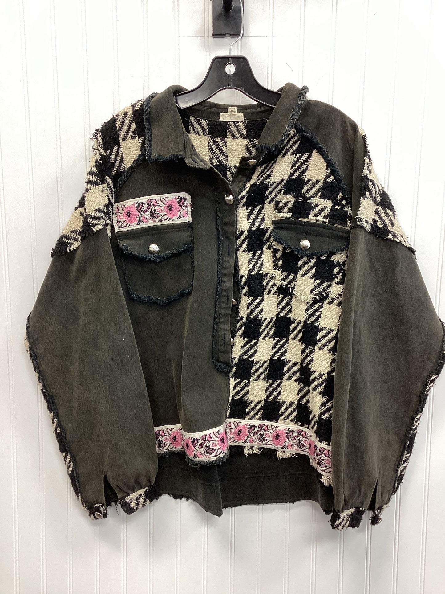 Jacket Shirt By Pol In Multi, Size:M