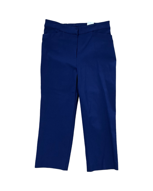 Pants Cropped By Susan Graver In Navy, Size:2