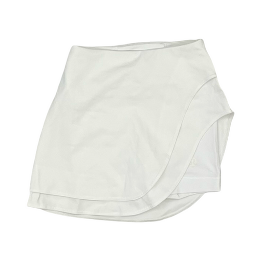 Athletic Skort By Lululemon In White, Size:Xs