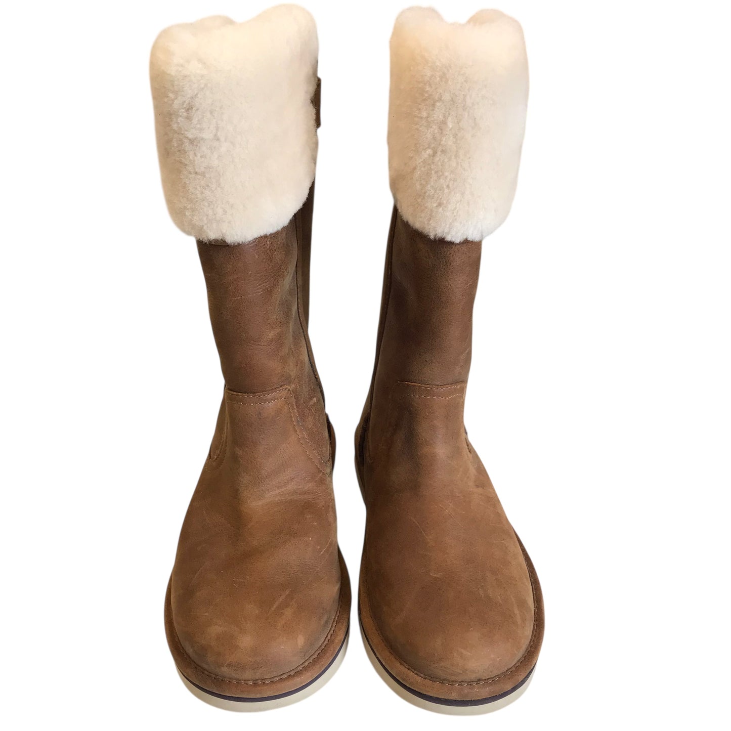Boots Designer By Ugg In Brown, Size:5