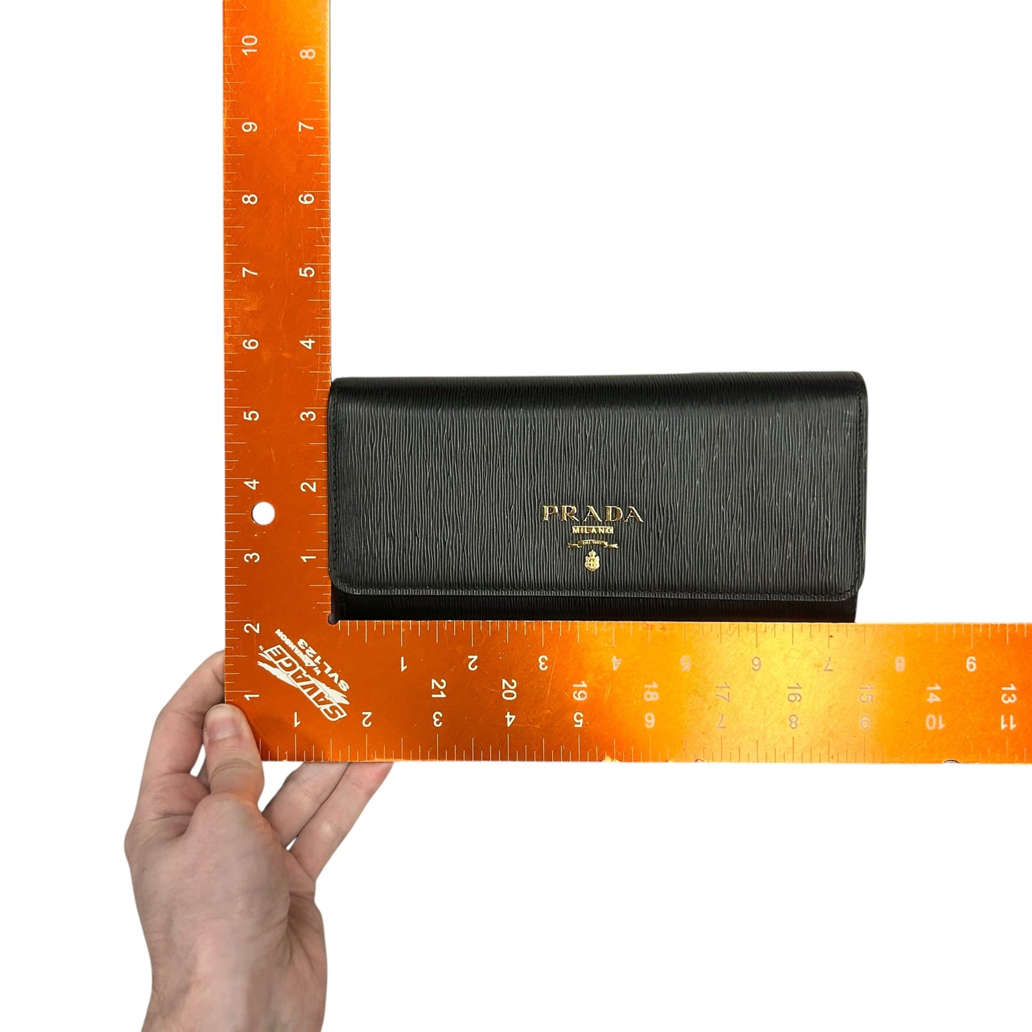 Wallet Luxury Designer By Prada, Size: Large