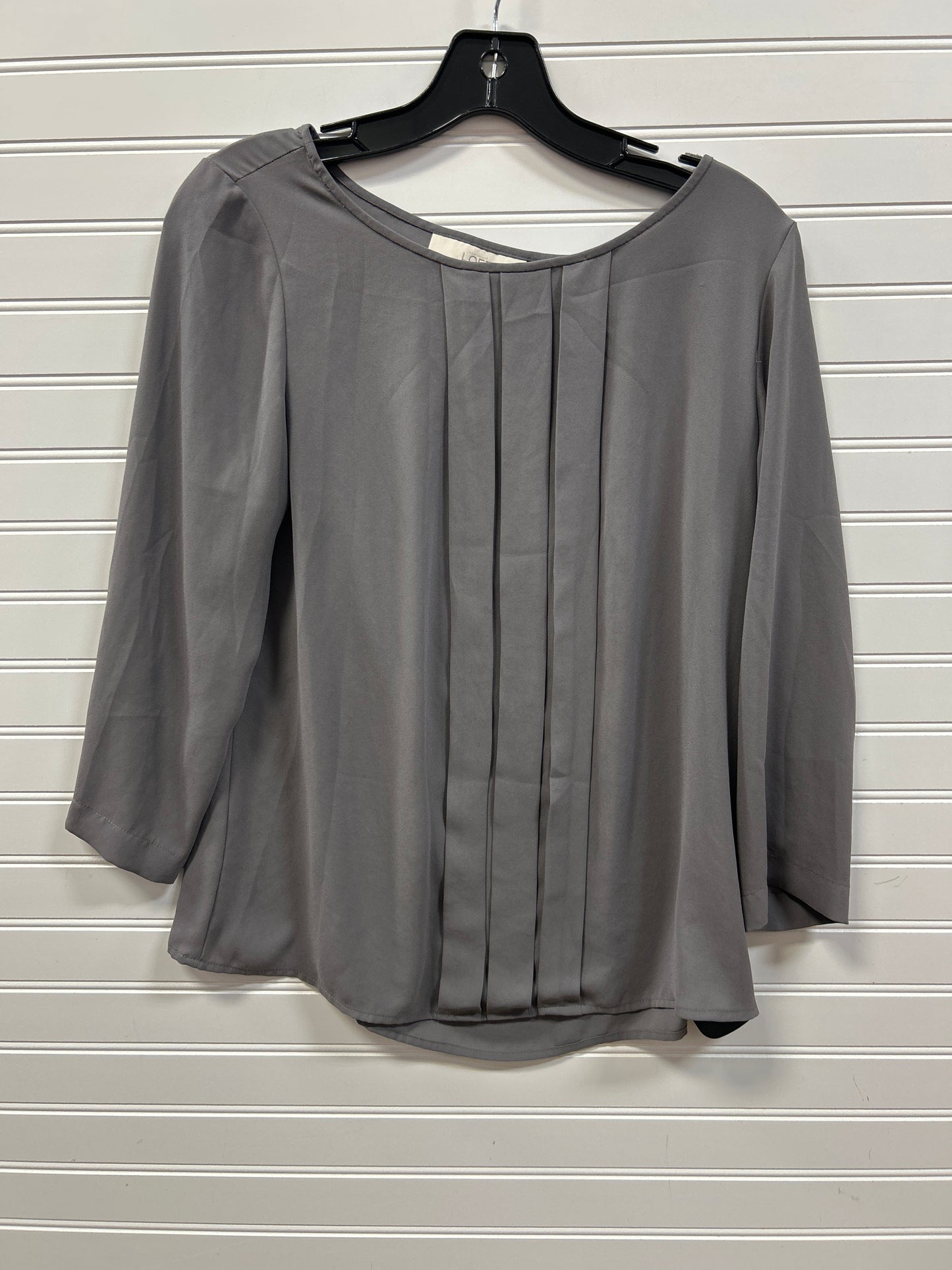 Top Ls By Loft In Grey, Size:S