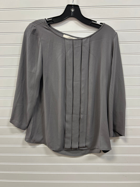 Top Ls By Loft In Grey, Size:S