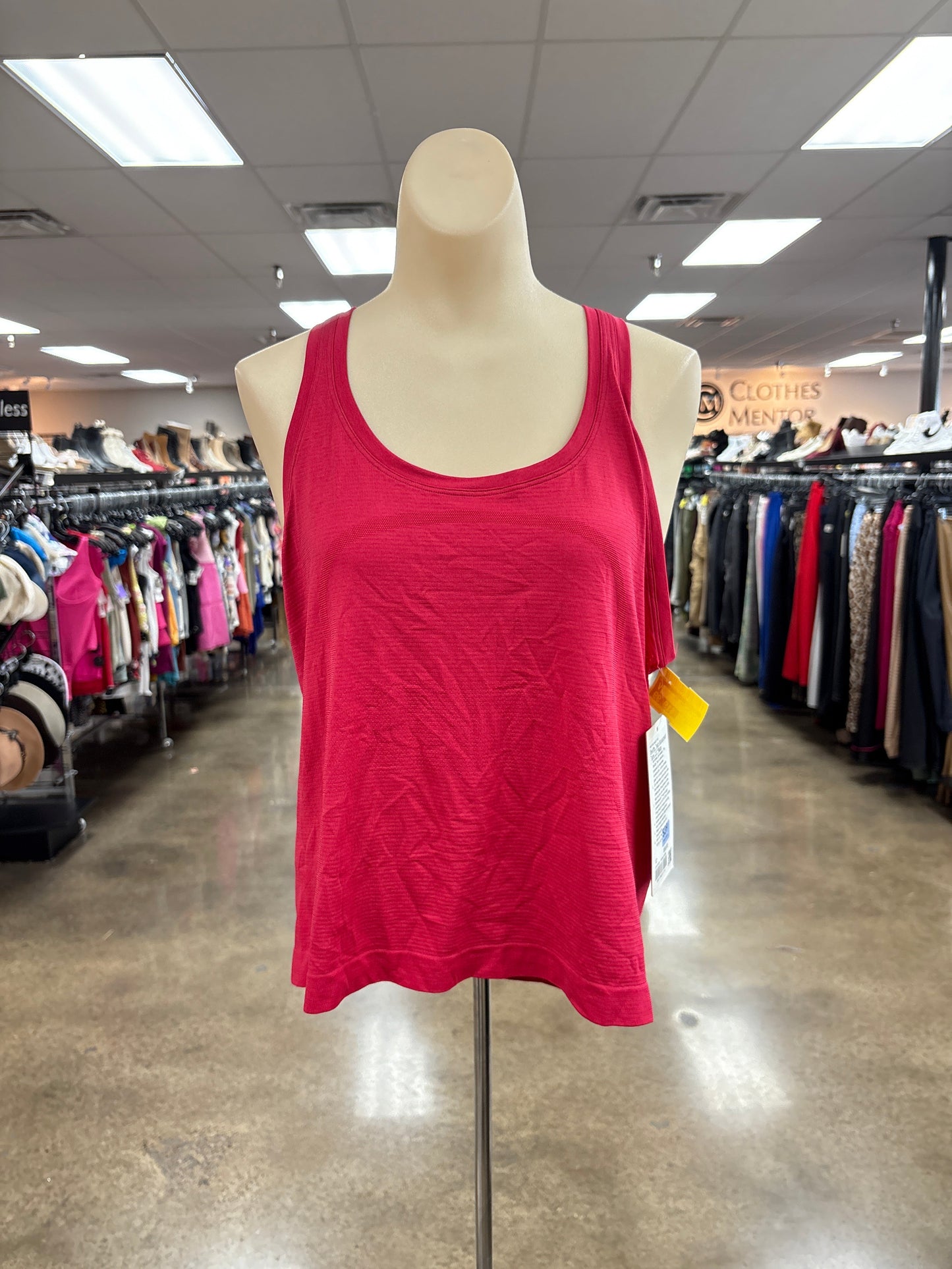 Athletic Tank Top By Lululemon In Pink, Size:12