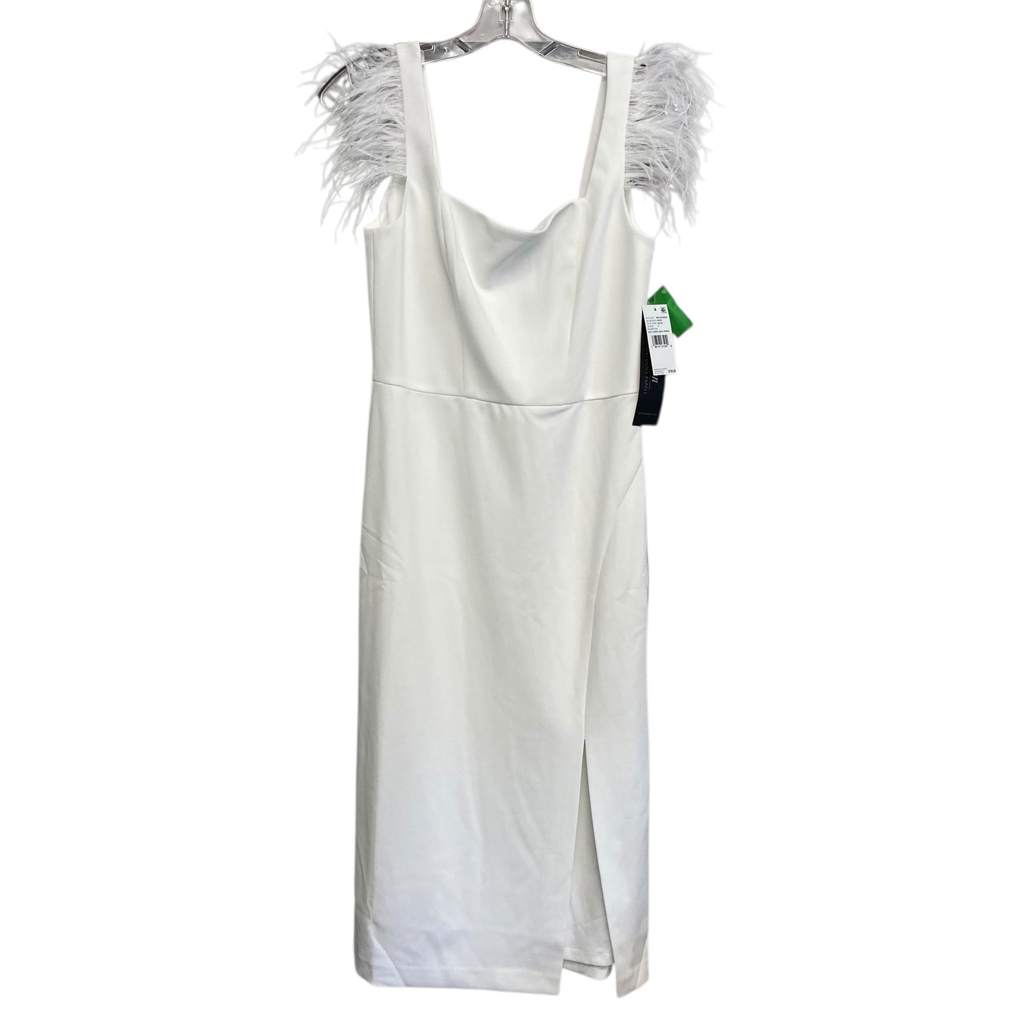 Dress Party Short By Adrianna Papell In White, Size:M