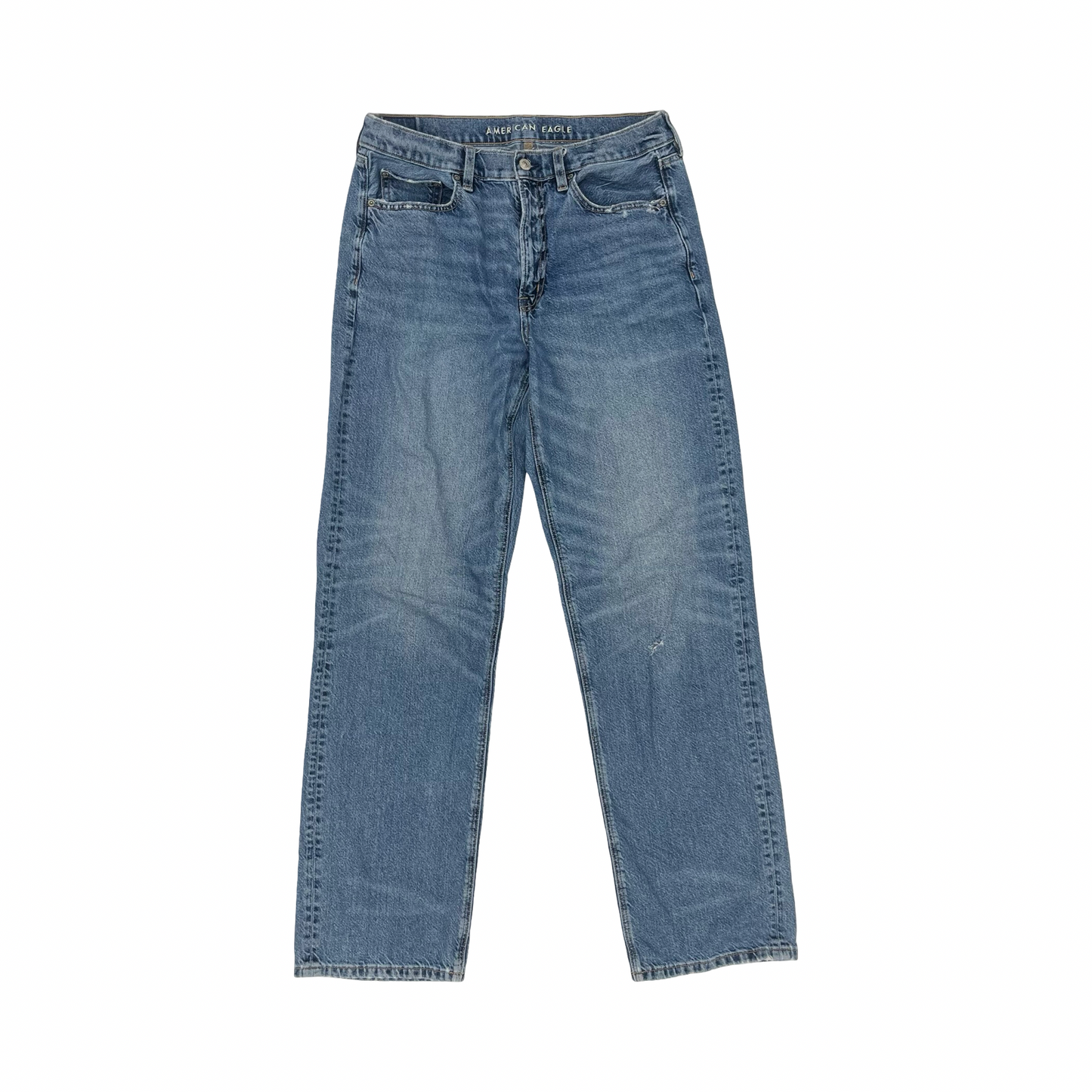 Jeans Wide Leg By American Eagle In Blue Denim, Size:10